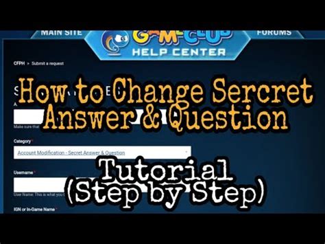 Secret Answer – CFPH.